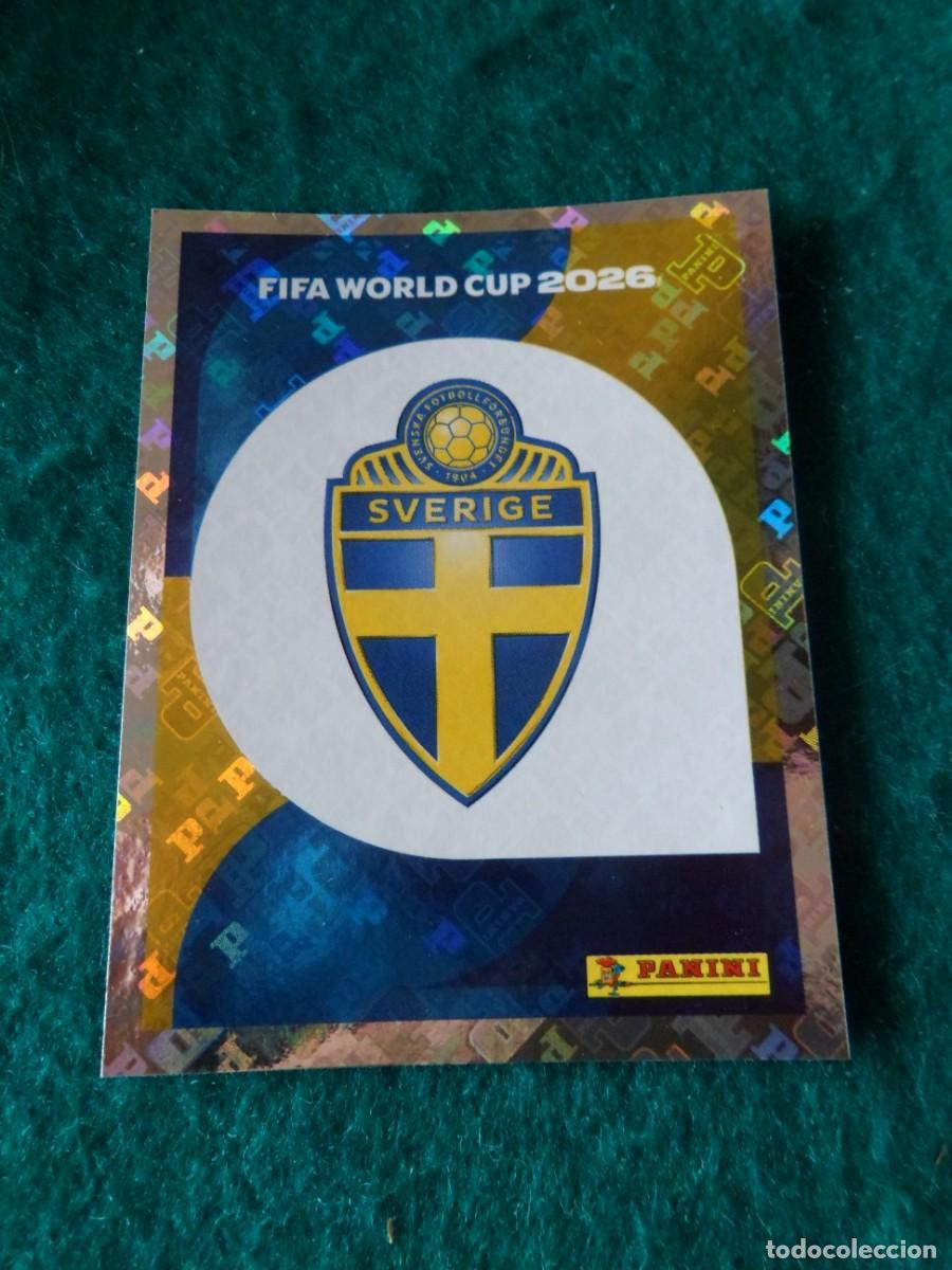 Cromos de f&uacute;tbol: CROMO FIFA WORLD CUP 2026. PANINI. LOGO SUECIA. SWE 1