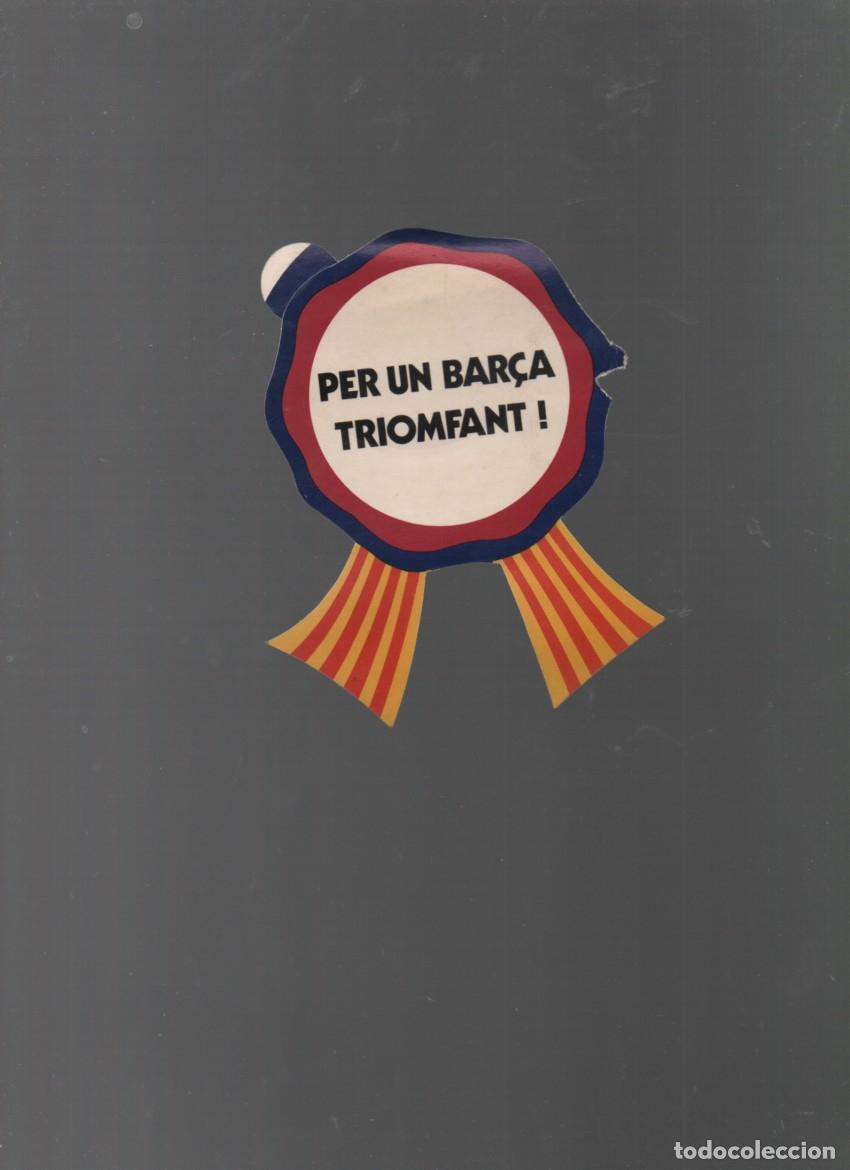 Cromos de f&uacute;tbol: ADHESIVO DEL F.C. BARCELONA. PER UN BAR&Ccedil;A TRIOMFANT!