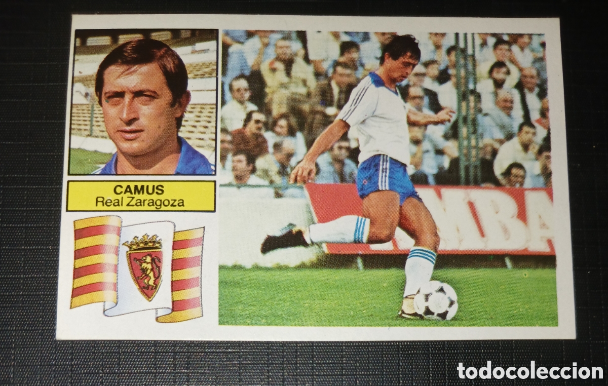 Cromos de f&uacute;tbol: Cromo Baja Camus - Real Zaragoza - Liga 82 83 / 1982 1983 - Ed. Este