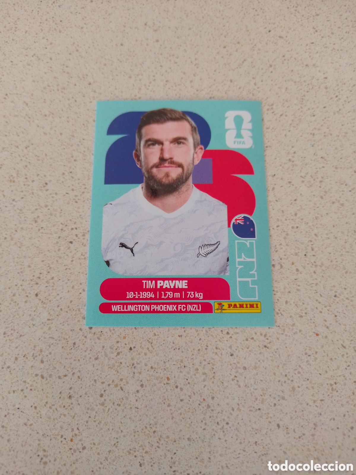 Football Stickers: CROMO NUMERO 6 TIM PAYNE NUEVA ZELANDA. MUNDIAL 2026. PANINI