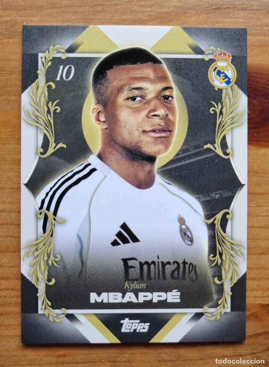 Cromos de f&uacute;tbol: 48 MBAPP&Eacute; (Real Madrid CF) PORTRAIT POSERS. Topps &rdquo;LOS BLANCOS&rdquo; 2025 2026 25 26