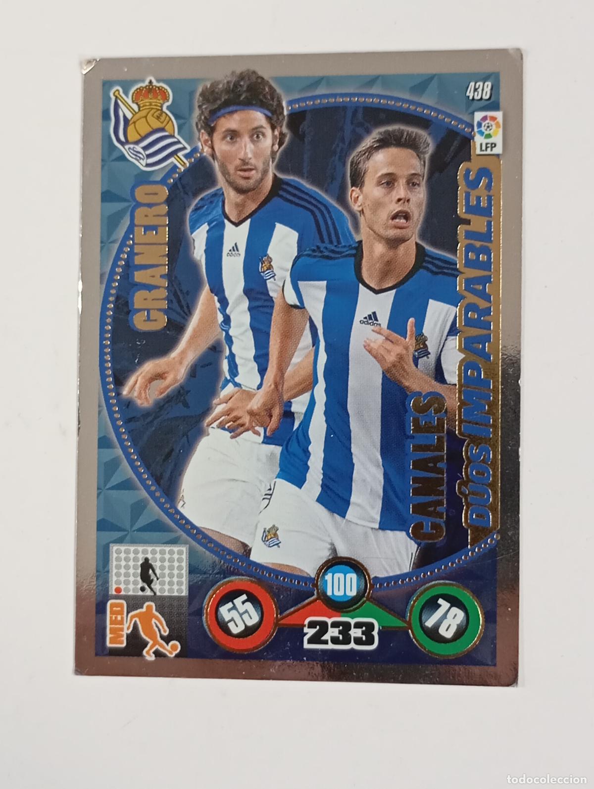 Cromos de f&uacute;tbol: CROMO TARJETA ADRENALYN. LIGA 2014-15. GRANERO CANALES. REAL SOCIEDAD. TDKP29Y