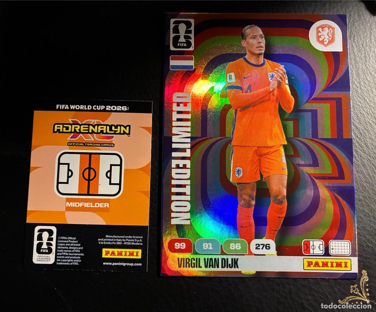 Cartes &agrave; collectionner de Football: VIRGIL VAN DIJK XXL LIMITED EDITION EDICION LIMITADA FIFA WORLD CUP ADRENALYN MUNDIAL 2026 26 PANINI