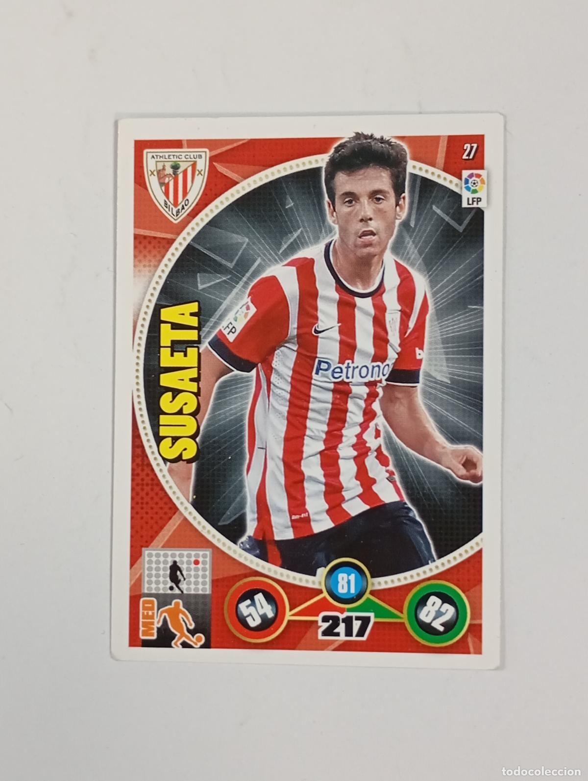 Cartes &agrave; collectionner de Football: CROMO TARJETA ADRENALYN. LIGA 2014-15. SUSAETA ATHLETIC. TDKP29Y