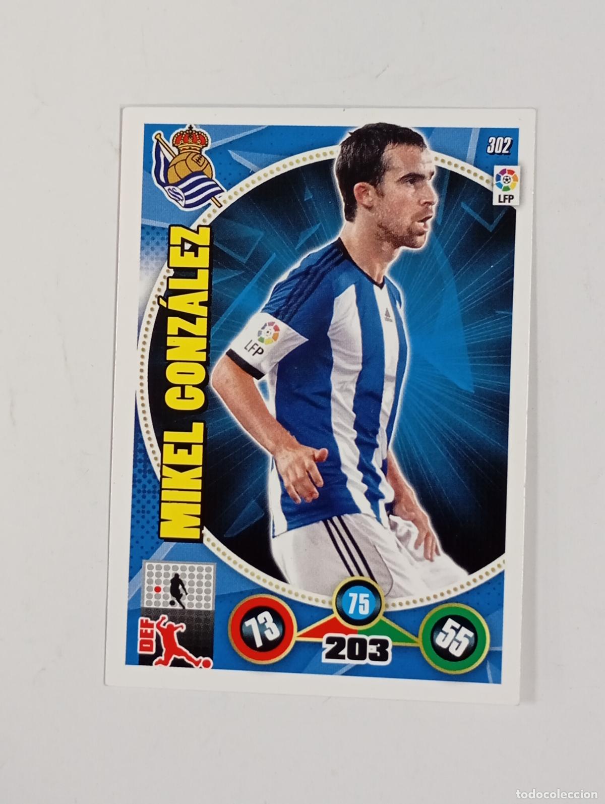 Cartes &agrave; collectionner de Football: CROMO TARJETA ADRENALYN. LIGA 2014-15. Mikel Gonz&aacute;lez. Real Sociedad. TDKP29Y