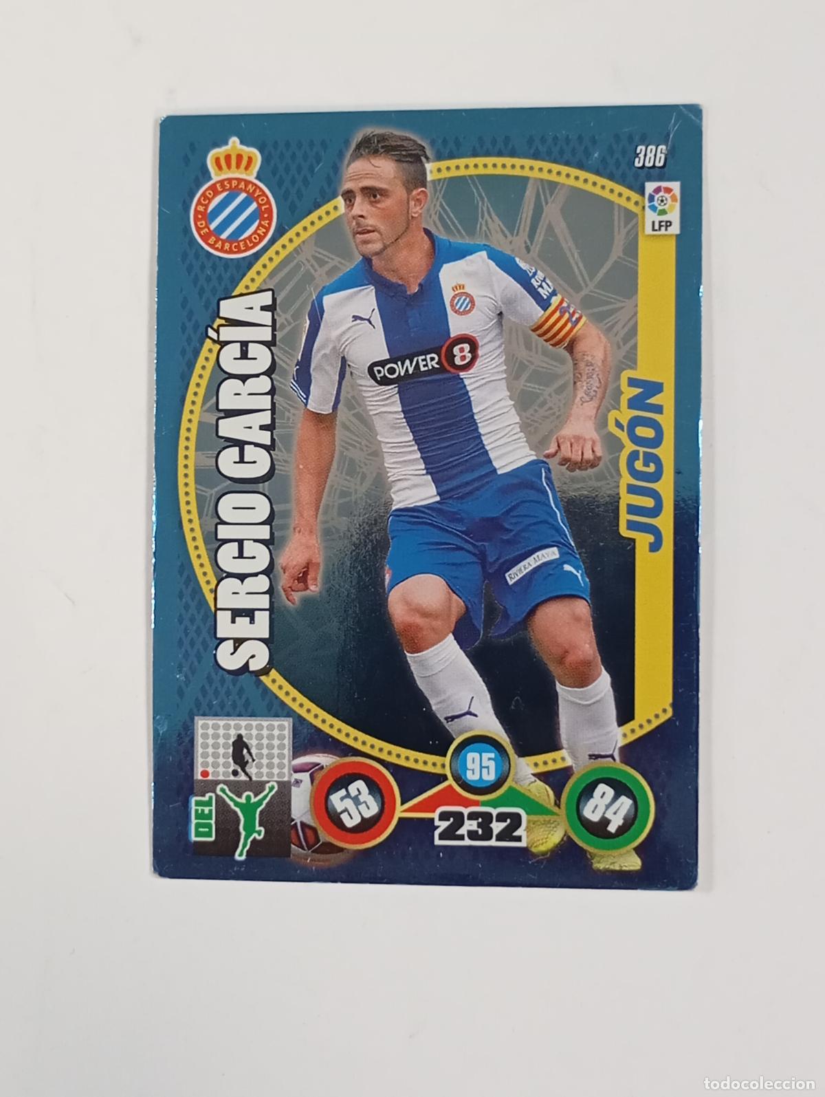Cromos de Futebol: CROMO TARJETA ADRENALYN. LIGA 2014-15. Sergio Garc&iacute;a. Espanyol. TDKP29Y