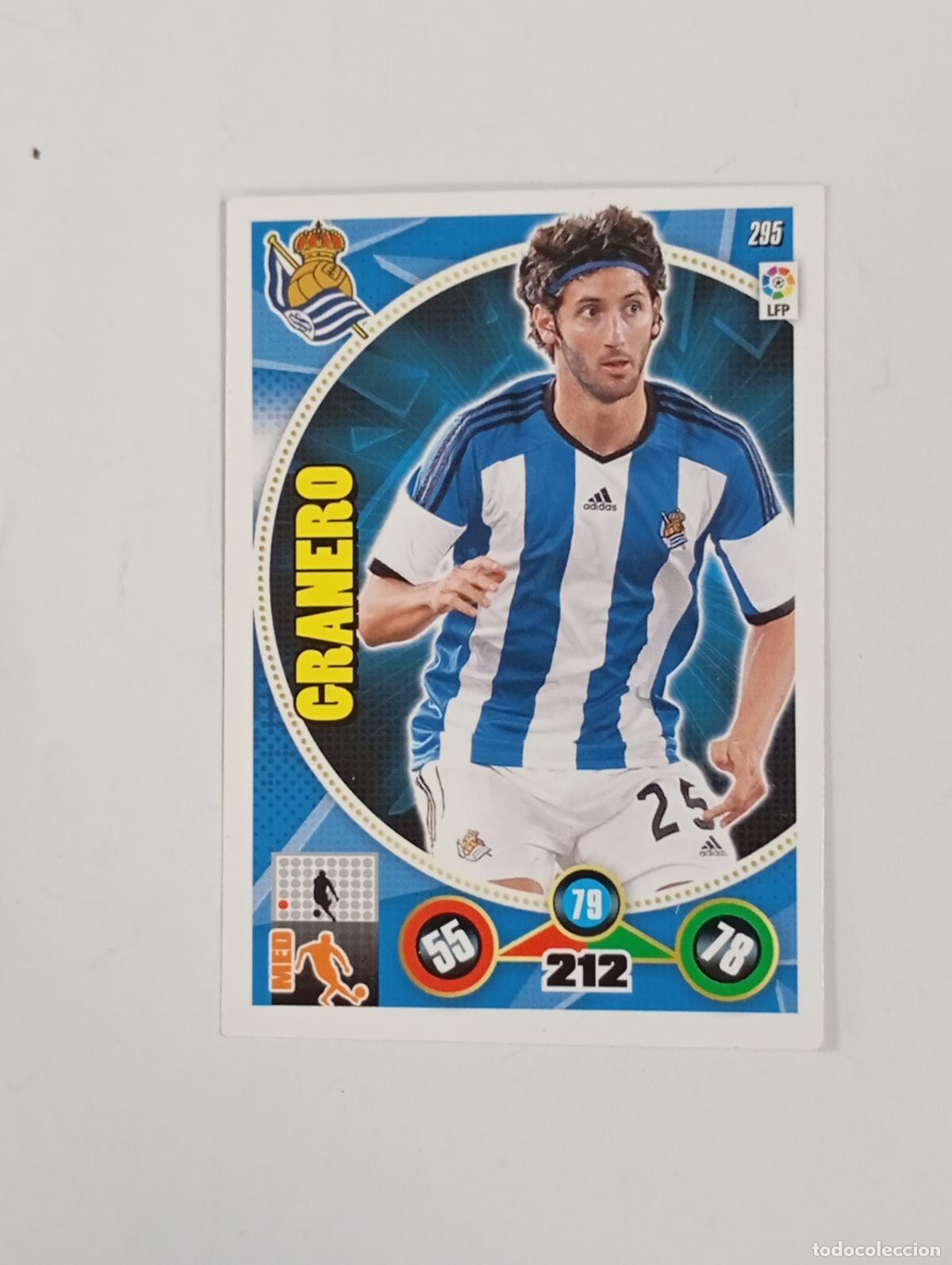 Cromos de f&uacute;tbol: CROMO TARJETA ADRENALYN. LIGA 2014-15. Granero. Real Sociedad. TDKP29Y