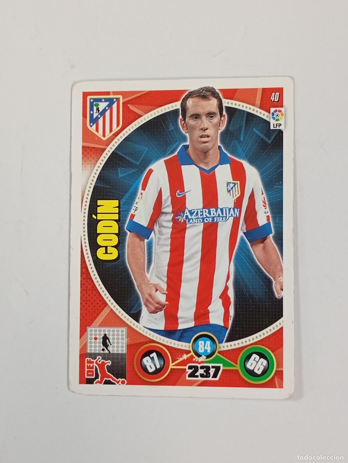 Cromos de f&uacute;tbol: CROMO TARJETA ADRENALYN. LIGA 2014-15. God&iacute;n. Atl&eacute;tico de Madrid. TDKP29Y