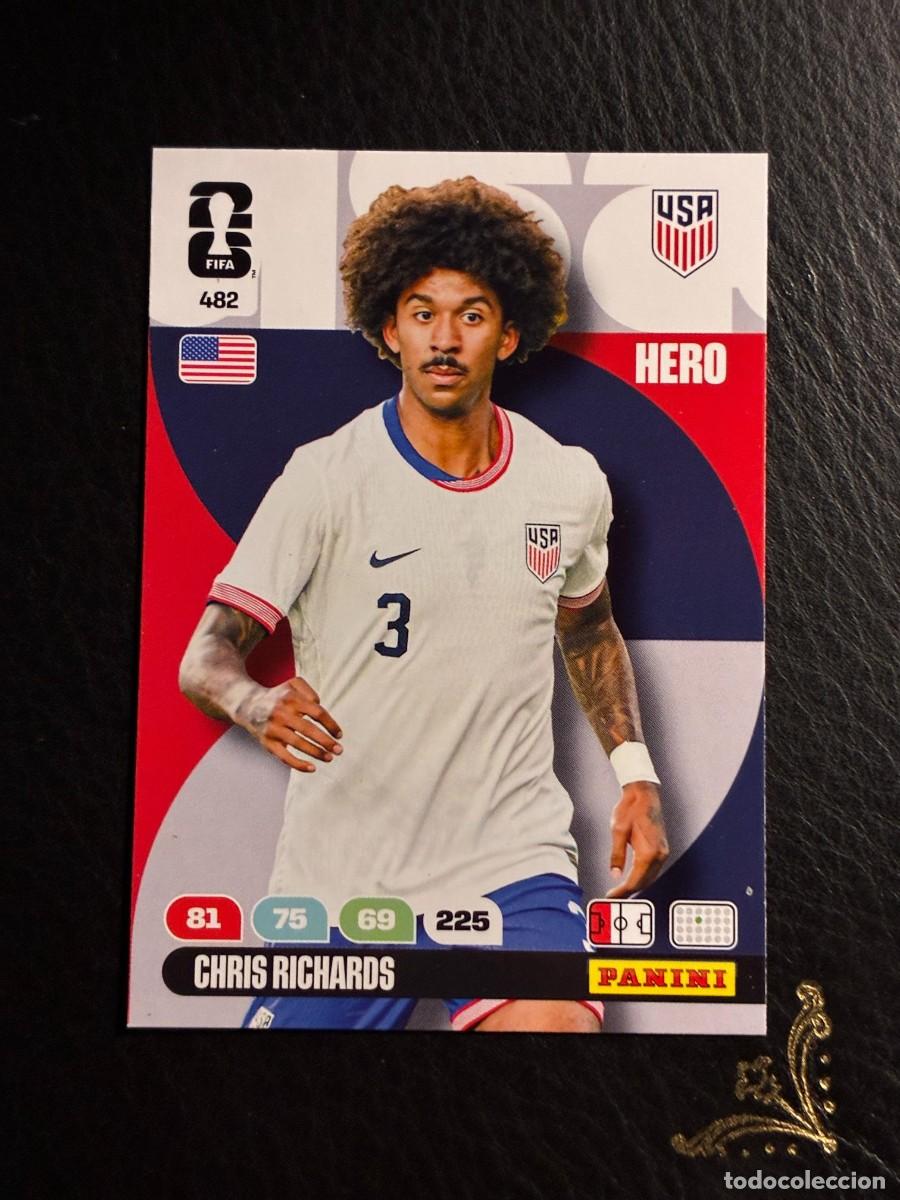 Cromos de f&uacute;tbol: 482 CHRIS RICHARDS USA FIFA WORLD CUP ADRENALYN MUNDIAL 2026 26 PANINI