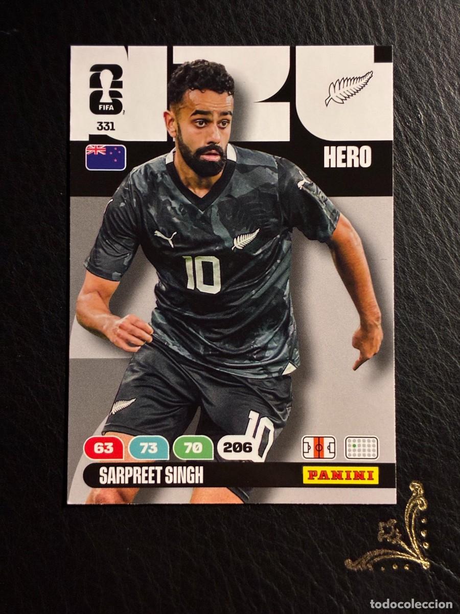 Cromos de f&uacute;tbol: 331 SARPREET SINGH NUEVA ZELANDA FIFA WORLD CUP ADRENALYN MUNDIAL 2026 26 PANINI