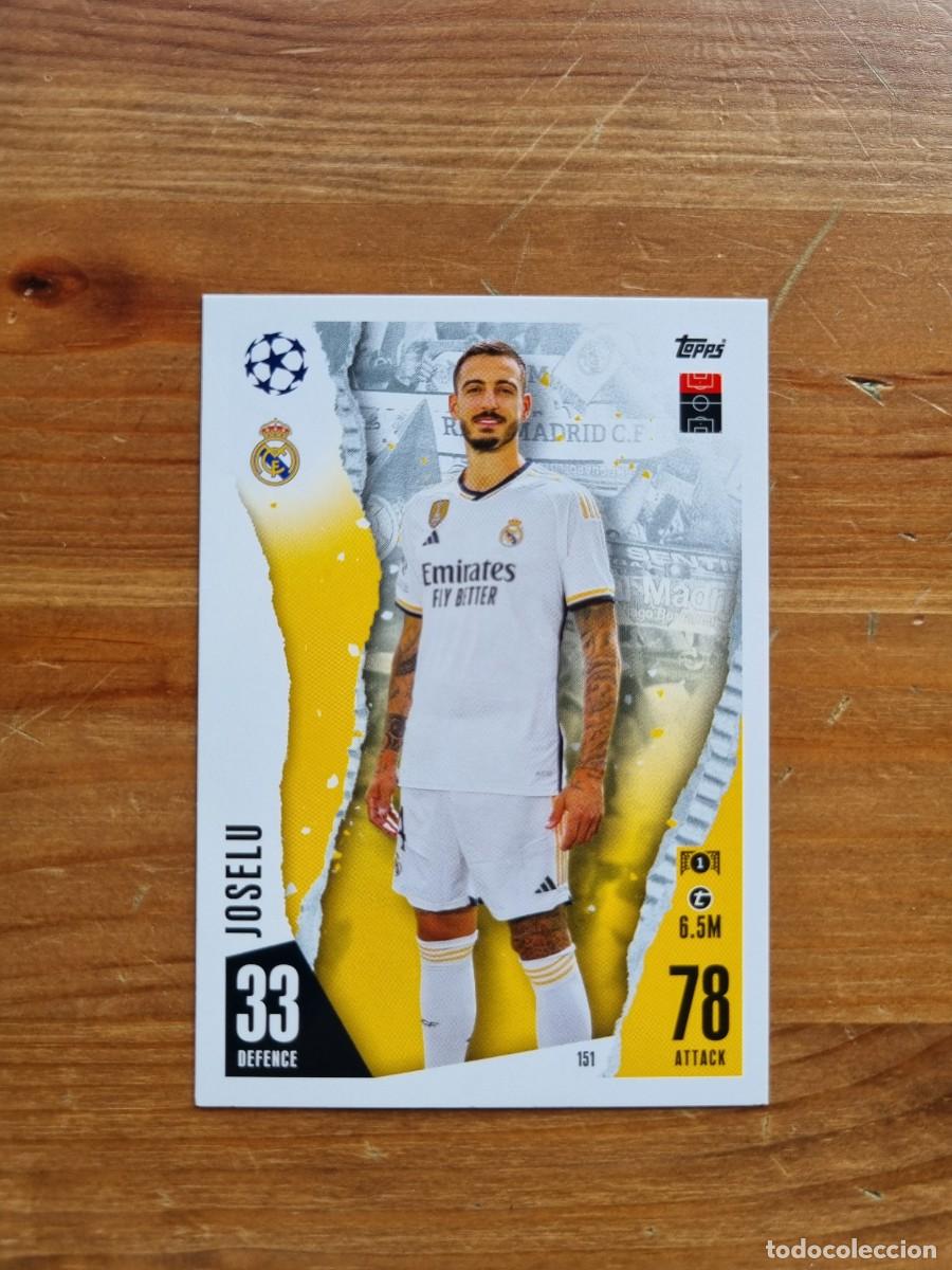 Cromos de f&uacute;tbol: 151 JOSELU (Real Madrid CF). Match Attax 2023 2024 23 24 (Topps)