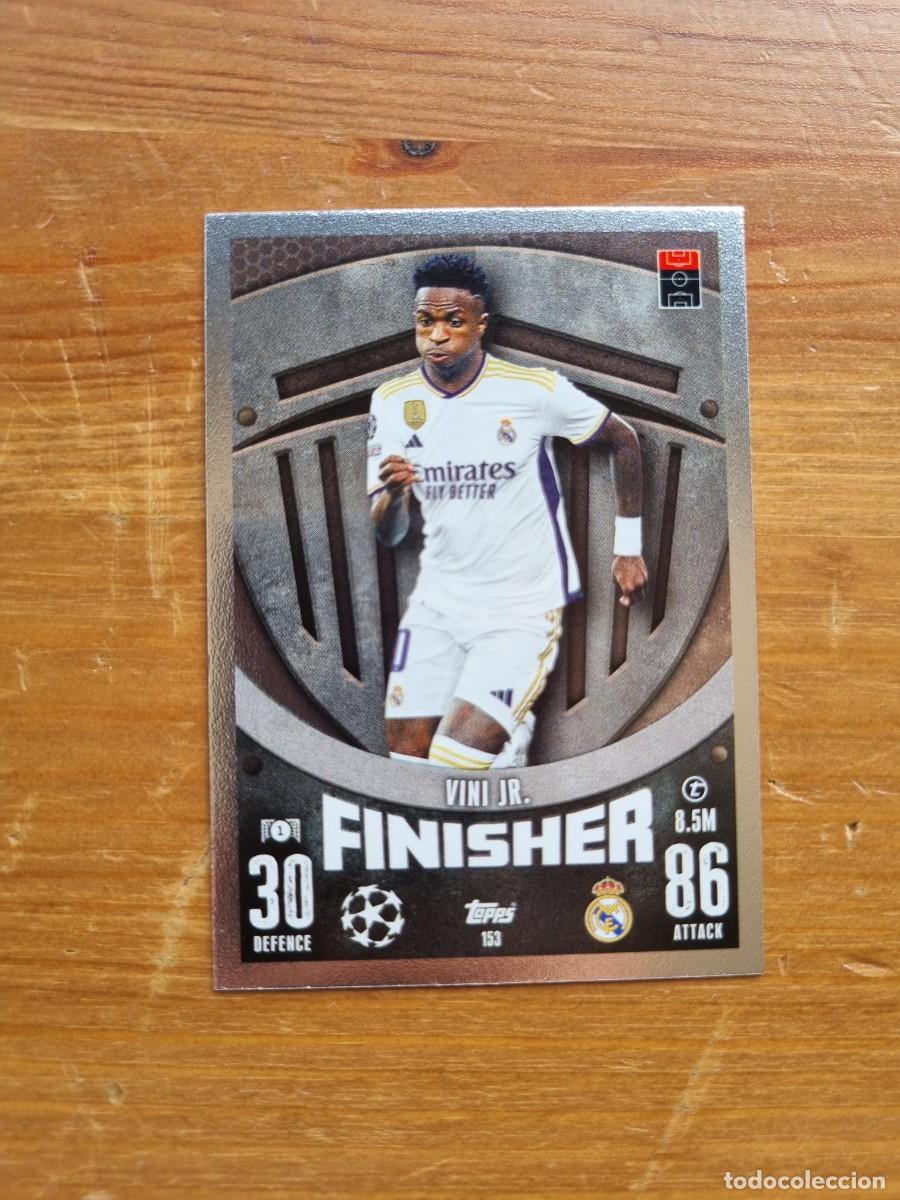 Cromos de f&uacute;tbol: 153 VINI JR. (Real Madrid CF) FINISHER. Match Attax 2023 2024 23 24 (Topps)