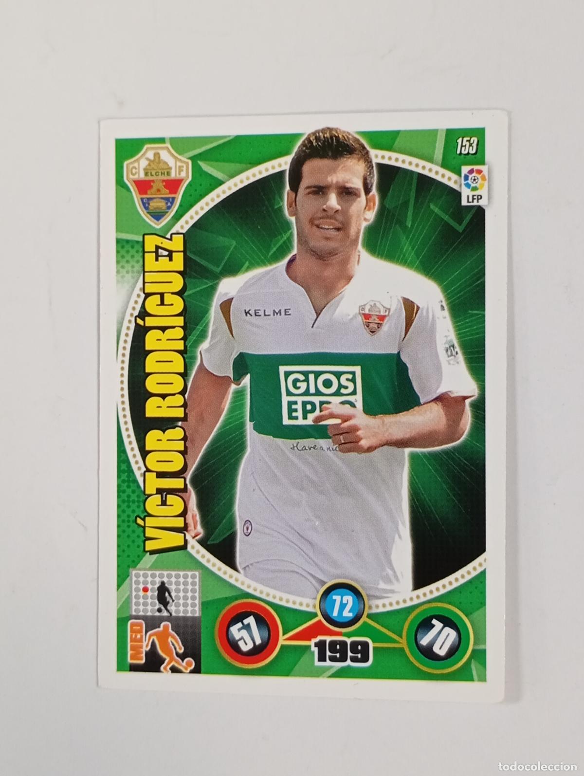 Cromos de f&uacute;tbol: CROMO TARJETA ADRENALYN. LIGA 2014-15. V&iacute;ctor Rodr&iacute;guez Elche. TDKP29Y