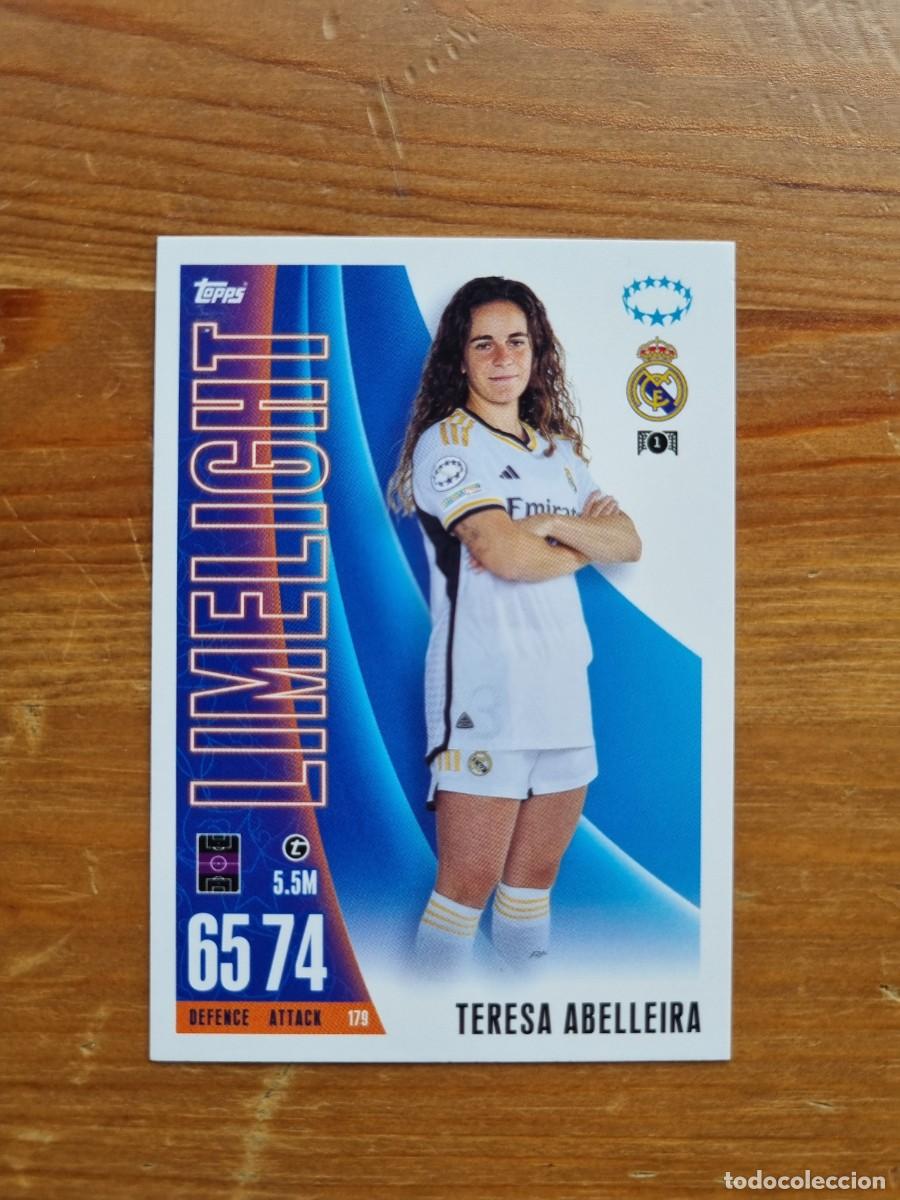Cromos de f&uacute;tbol: 179 TERESA ABELLEIRA (Real Madrid CF) LIMELIGHT. Match Attax Extra 2023 2024 23 24 (Topps)