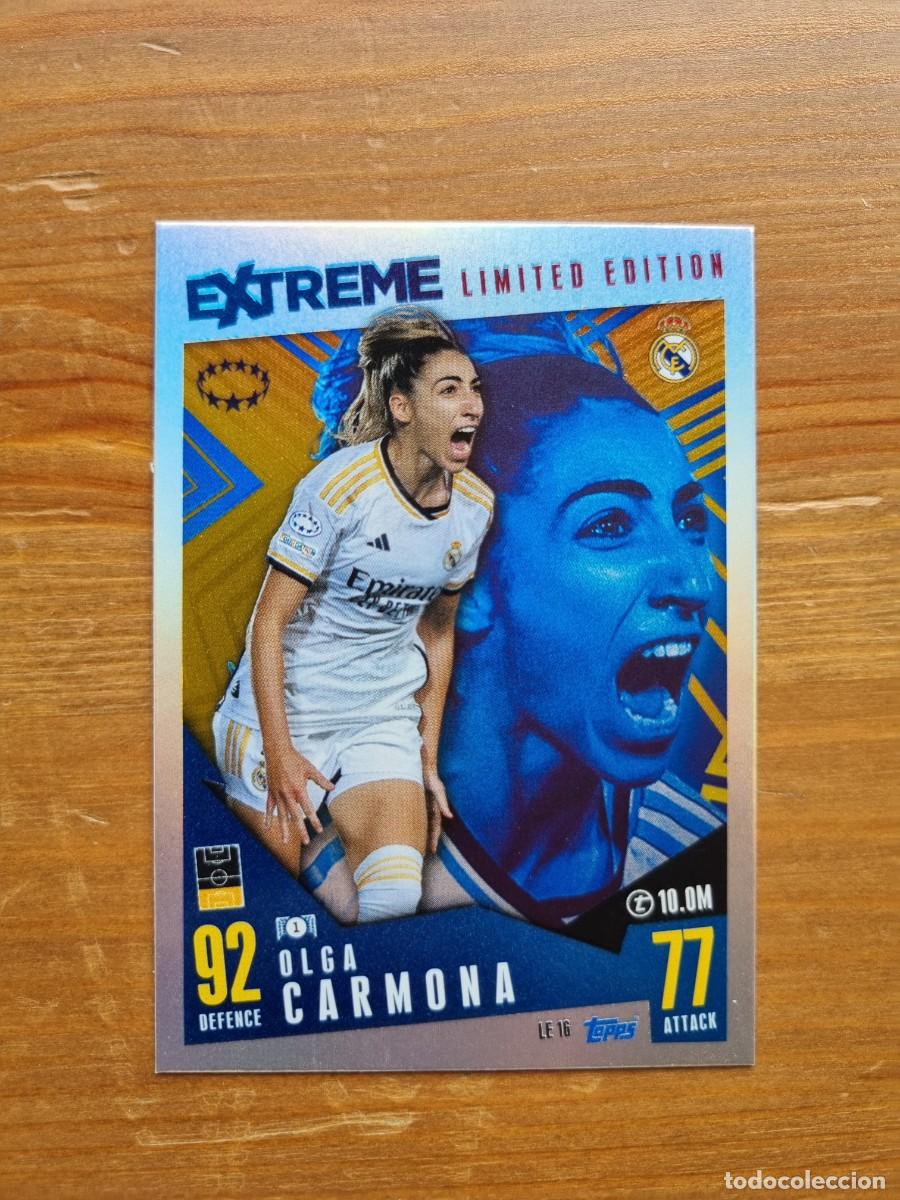 Cromos de f&uacute;tbol: LE 16 OLGA CARMONA (Real Madrid) EXTREME LIMITED EDITION. Match Attax Extra 2023 2024 23 24 (Topps)
