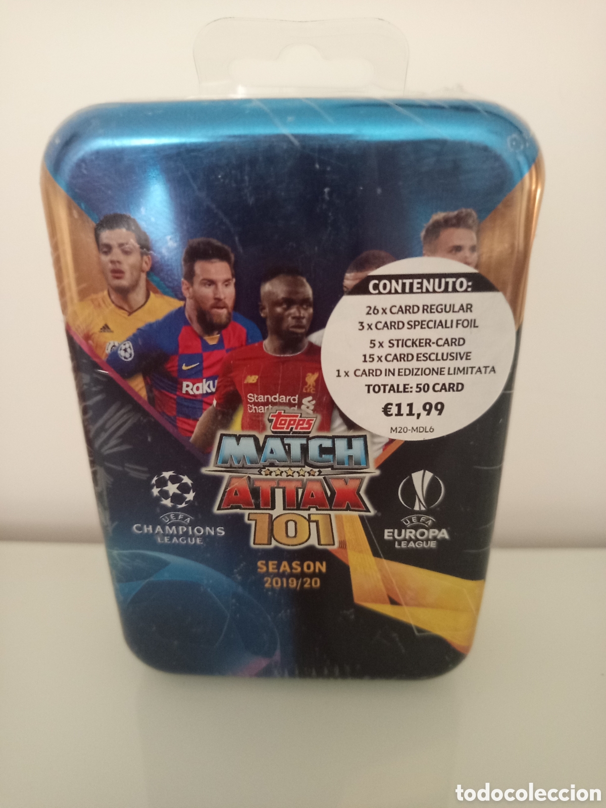 Cromos de f&uacute;tbol: ❇️ CAJA ⚽ LATA MATCH ATTAX 101 50 CARTAS 2019 2020 19 20 UCL SIN ABRIR PRECINTADA ❇️