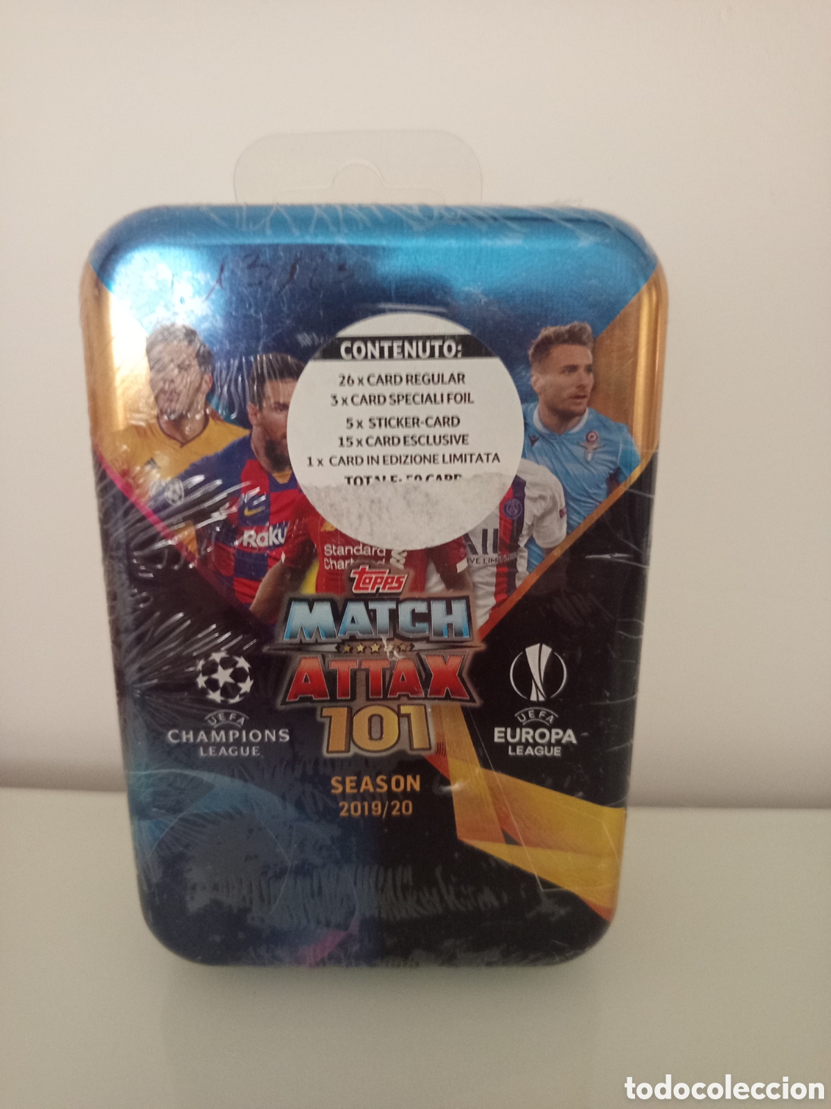 Cromos de f&uacute;tbol: ❇️ CAJA ⚽ LATA MATCH ATTAX 101 50 CARTAS 2019 2020 19 20 UCL SIN ABRIR PRECINTADA ❇️