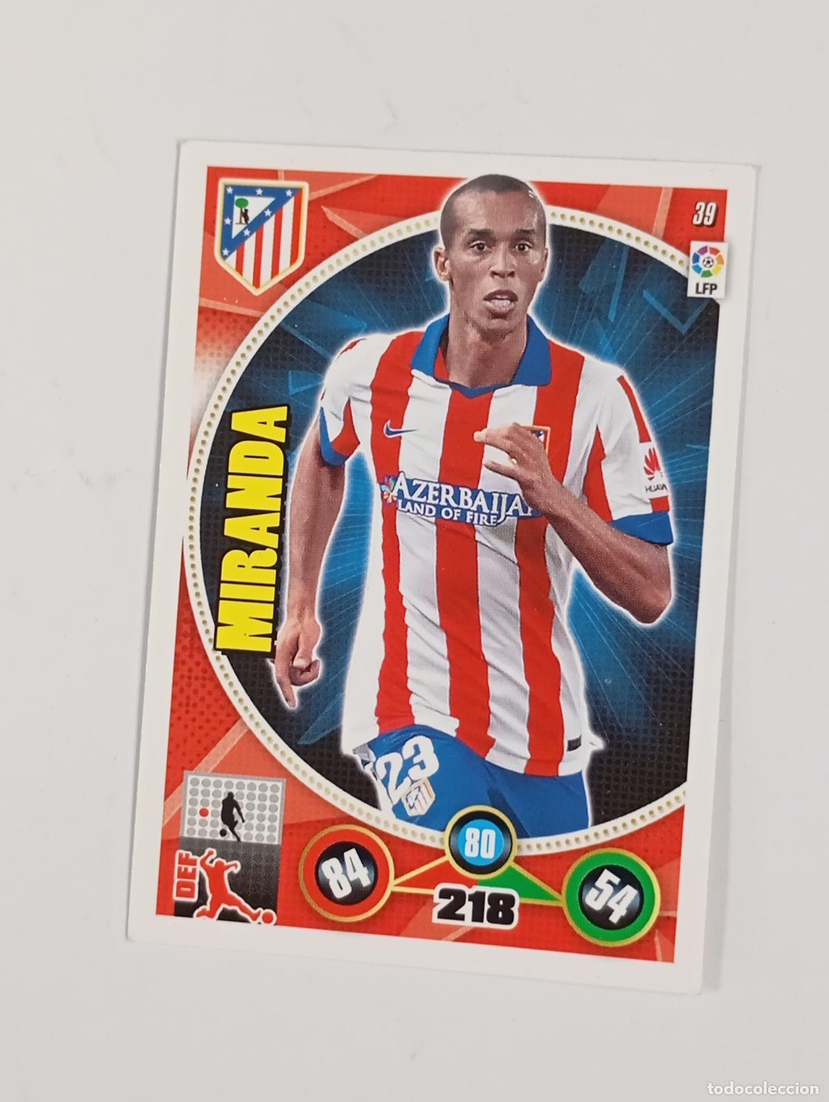 Cromos de f&uacute;tbol: CROMO TARJETA ADRENALYN. LIGA 2014-15. Miranda. Atl&eacute;tico.. TDKP29Y