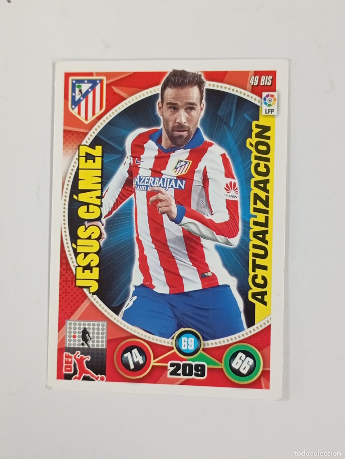 Cromos de f&uacute;tbol: CROMO TARJETA ADRENALYN. LIGA 2014-15. Jes&uacute;s G&aacute;mez. Atl&eacute;tico.. TDKP29Y