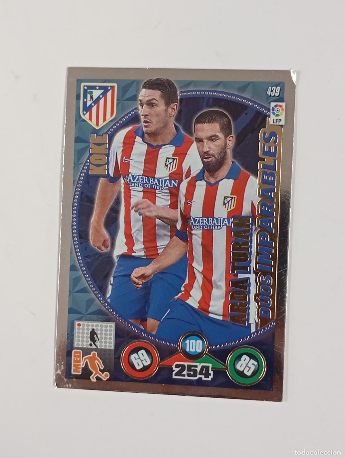 Figurine di Calcio: CROMO TARJETA ADRENALYN. LIGA 2014-15. Koke. Turan. Atl&eacute;tico de Madrid. TDKP29Y