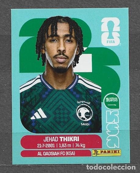 Cromos de f&uacute;tbol: Mundial 2026 - Jehad Thikri - N&deg; 6 - Saud&iacute; Arabia