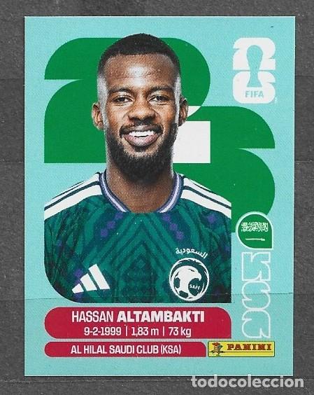 Cromos de f&uacute;tbol: Mundial 2026 - Hassan Altambakti - N&deg; 8 - Saud&iacute; Arabia