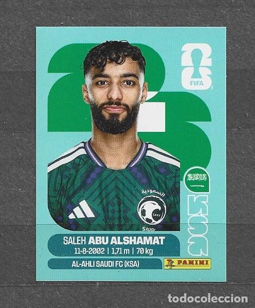Cromos de f&uacute;tbol: Mundial 2026 - Saleh Abu Alshamat - N&deg; 14 - Saud&iacute; Arabia