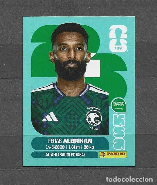 Cromos de f&uacute;tbol: Mundial 2026 - Feras Albrikan - N&deg; 18 - Saud&iacute; Arabia