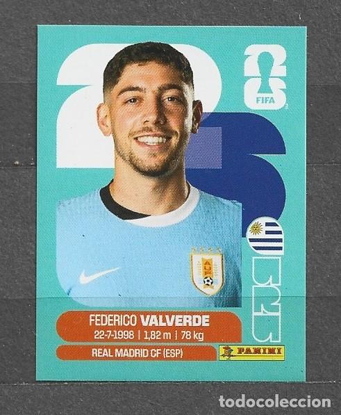 Cromos de f&uacute;tbol: Mundial 2026 - Federico Valverde - N&deg; 10 - Uruguay
