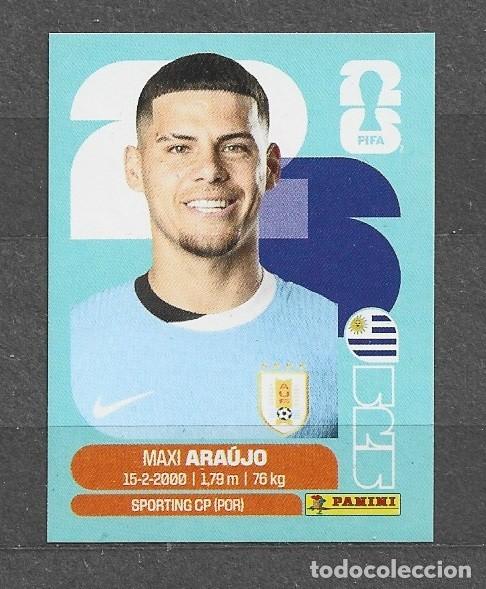 Cromos de f&uacute;tbol: Mundial 2026 - Maxi Ara&uacute;jo - N&deg; 16 - Uruguay