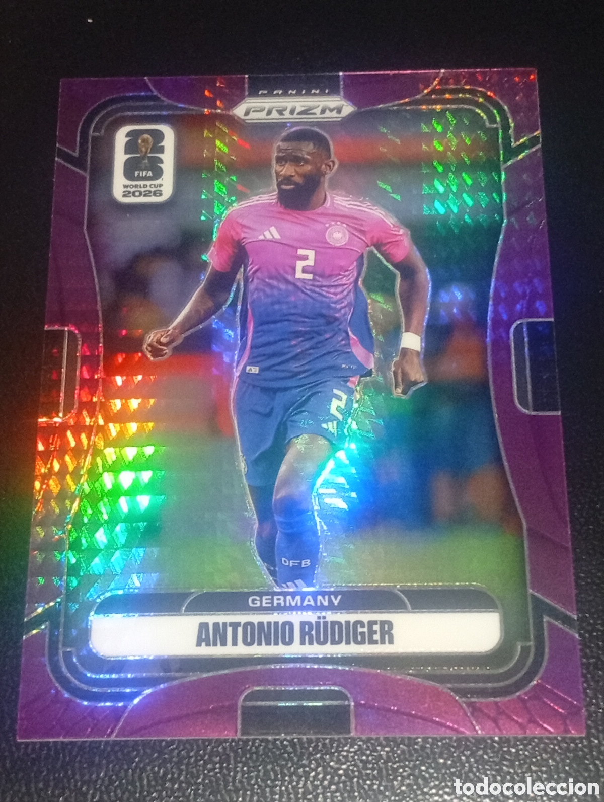Cromos de f&uacute;tbol: 61 numerada /299 R&Uuml;DIGER GERMANY REAL MADRID PRIZM FIFA WORLD CUP MUNDIAL 2026 DONRUSS ADRENALYN