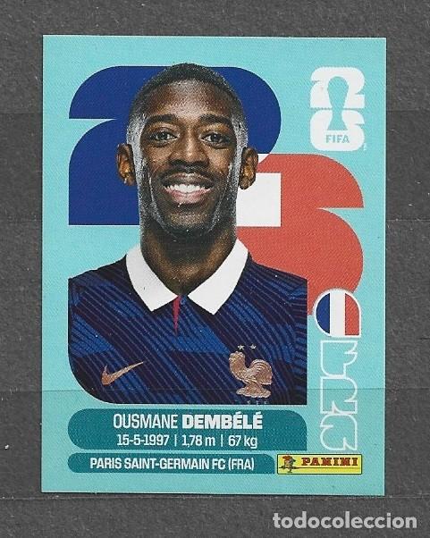 Cromos de f&uacute;tbol: Mundial 2026 - Ousmane Demb&eacute;l&eacute; - N&deg; 15 - Francia