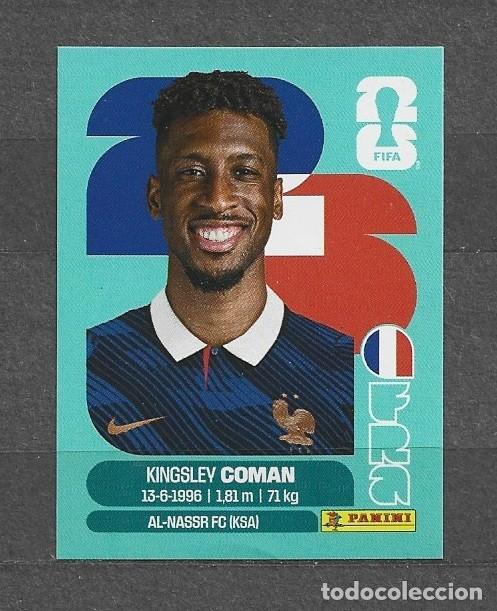 Cromos de f&uacute;tbol: Mundial 2026 - Kingsley Coman - N&deg; 18 - Francia