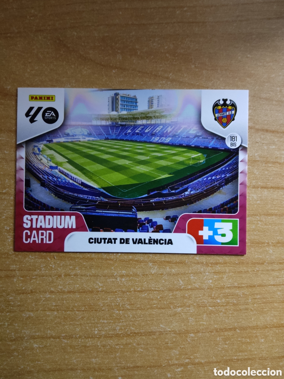 Cromos de f&uacute;tbol: 181 BIS CIUTAT DE VALENCIA LEVANTE ADRENALYN XL LIGA 2025 2026