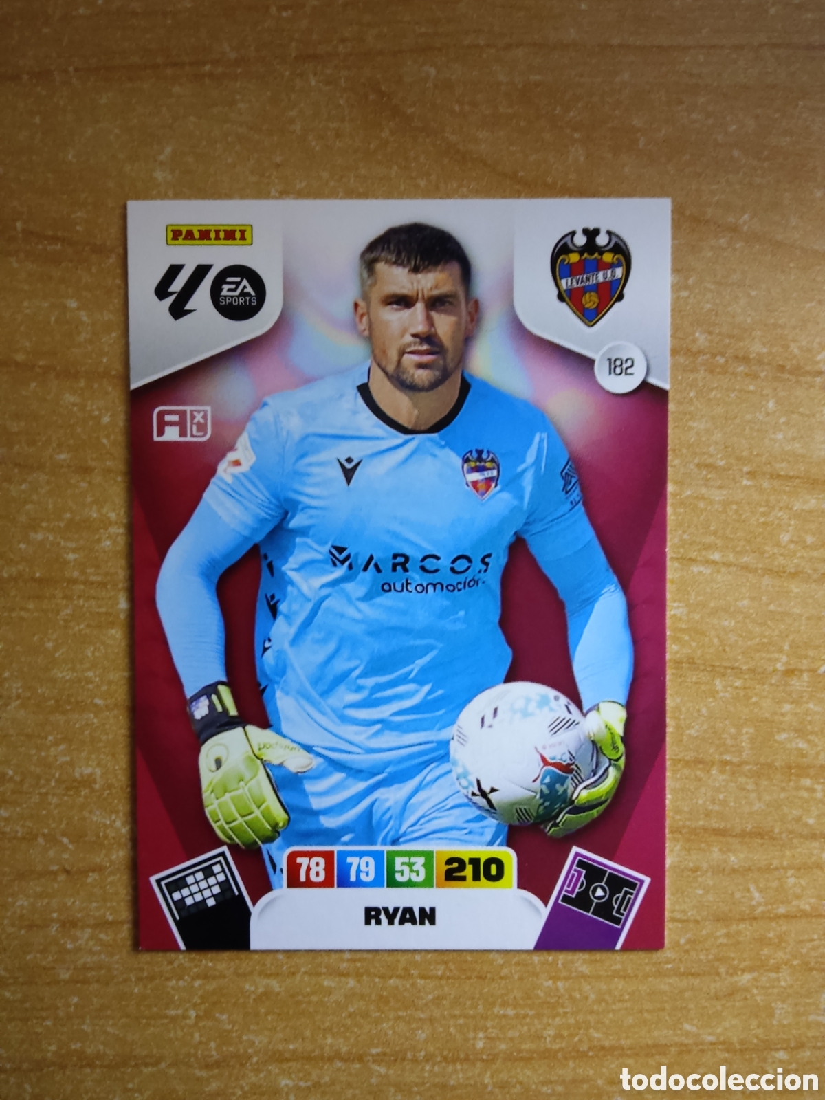Cromos de f&uacute;tbol: 182 RYAN LEVANTE ADRENALYN XL LIGA 2025 2026