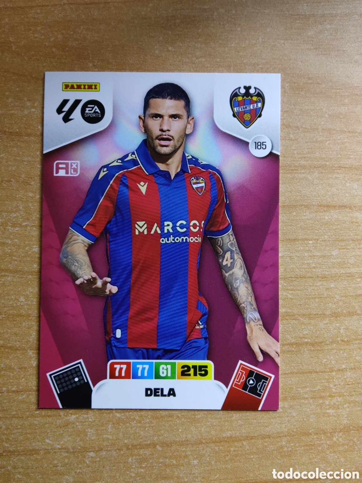 Cromos de f&uacute;tbol: 185 DELA LEVANTE ADRENALYN XL LIGA 2025 2026