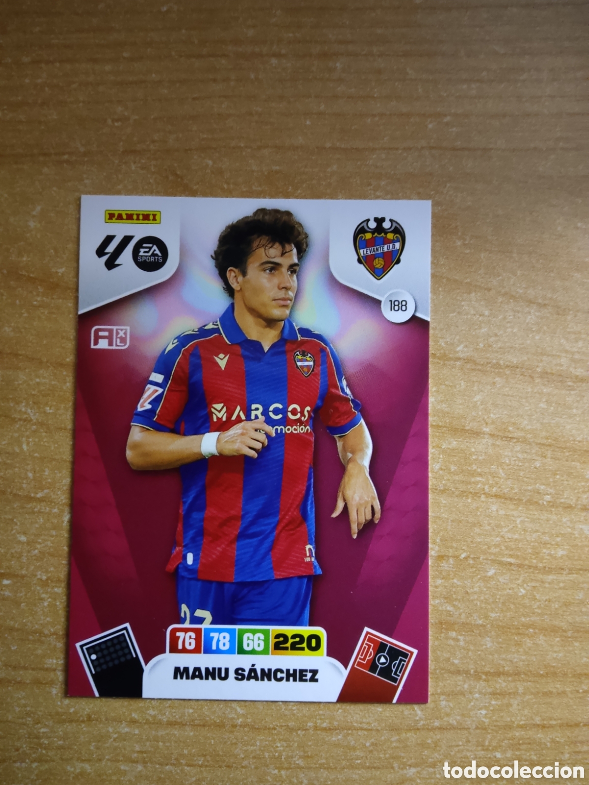 Cromos de f&uacute;tbol: 188 MANU SANCHEZ LEVANTE ADRENALYN XL LIGA 2025 2026