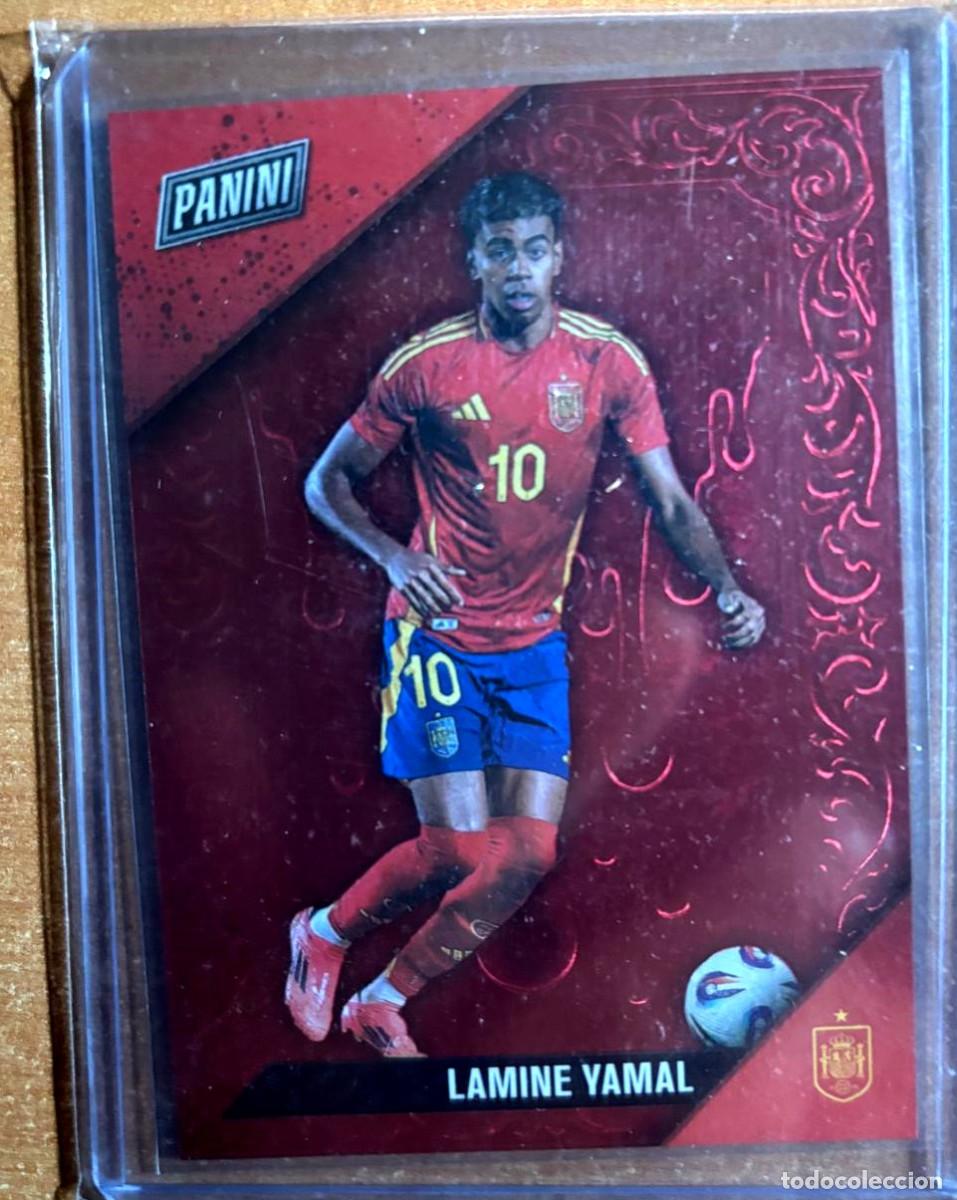 Cromos de f&uacute;tbol: PANINI BLACK FRIDAY 2025 LAMINE YAMAL (ESPA&Ntilde;A) NUMERADA /75