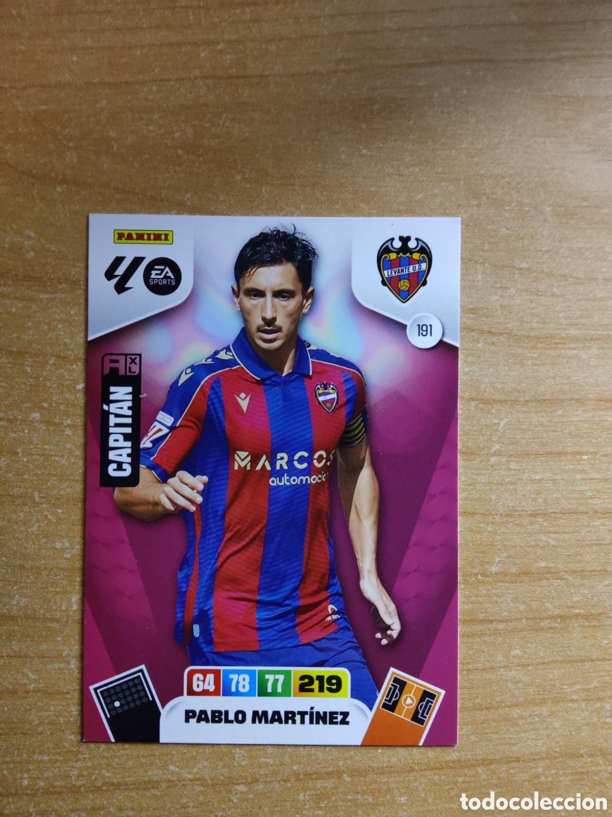 Cromos de f&uacute;tbol: 191 PABLO MARTINEZ LEVANTE ADRENALYN XL LIGA 2025 2026
