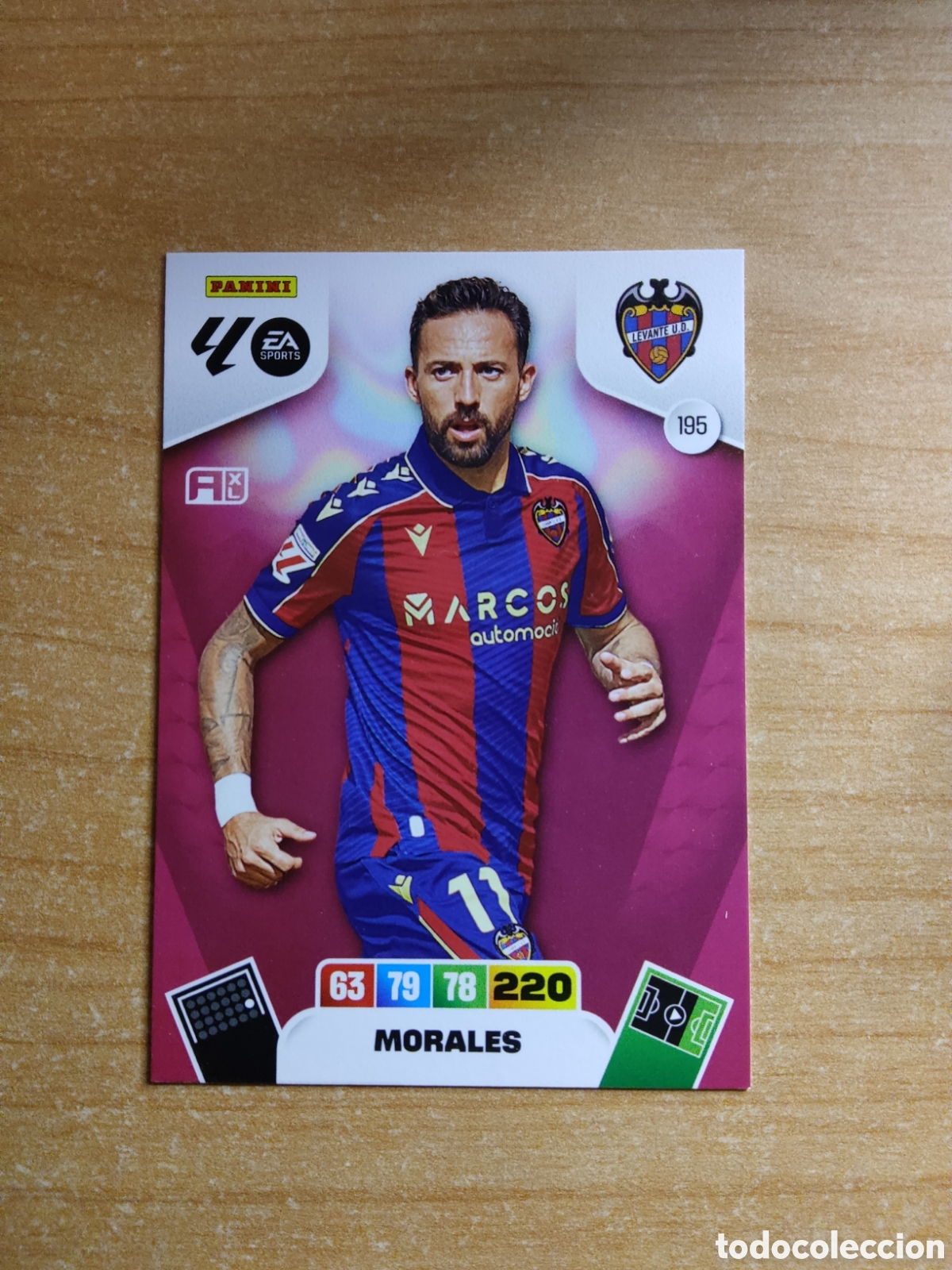 Cromos de f&uacute;tbol: 195 MORALES LEVANTE ADRENALYN XL LIGA 2025 2026