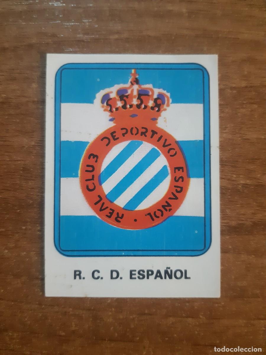 Cromos de f&uacute;tbol: N&deg;89 ESCUDO RCD ESPA&Ntilde;OL LIGA 75-76 ED. VULCANO. NUNCA PEGADO
