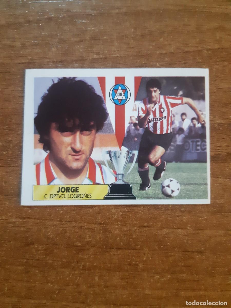 Cromos de f&uacute;tbol: Jorge (Logro&ntilde;&eacute;s) Liga 87-88 ESTE. Nunca pegado, sin pegar