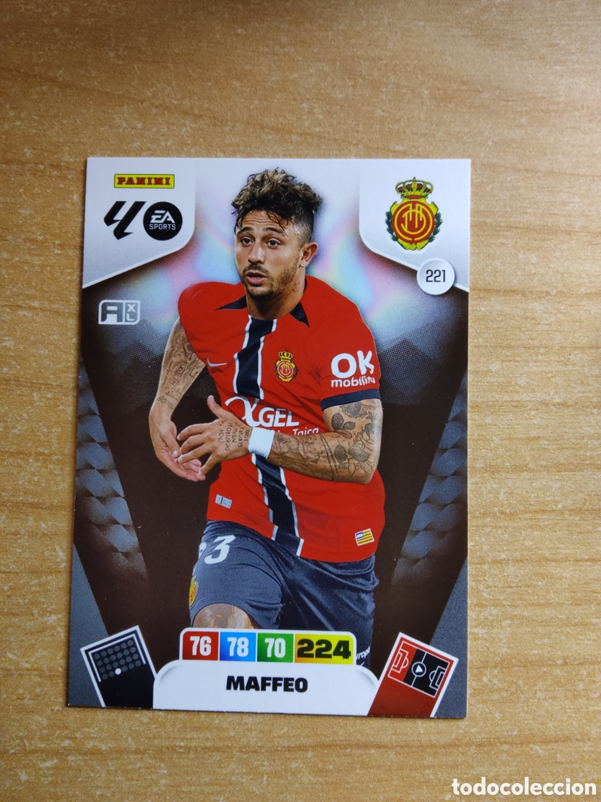 Cromos de f&uacute;tbol: 221 MAFFEO MALLORCA ADRENALYN XL LIGA 2025 2026