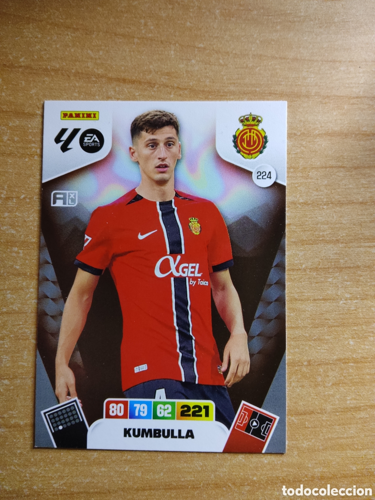 Cromos de f&uacute;tbol: 224 KUMBULLA MALLORCA ADRENALYN XL LIGA 2025 2026