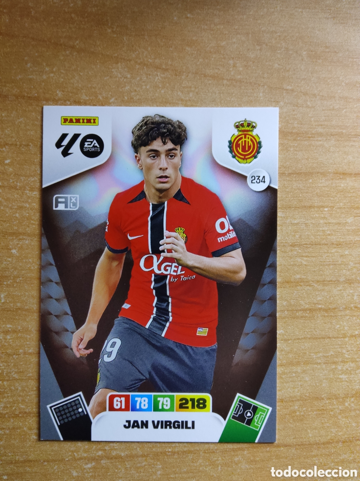 Cromos de f&uacute;tbol: 234 JAN VIRGILI MALLORCA ADRENALYN XL LIGA 2025 2026