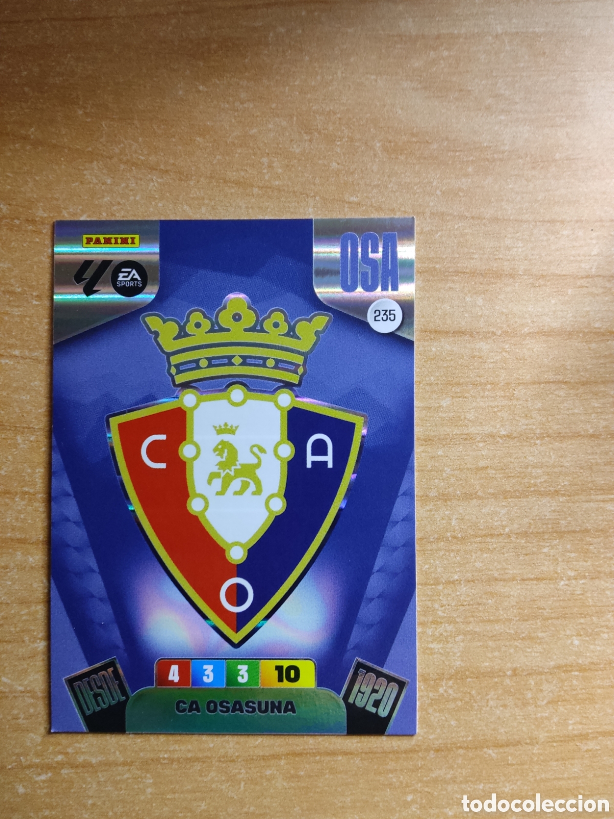 Cromos de f&uacute;tbol: 235 ESCUDO OSASUNA ADRENALYN XL LIGA 2025 2026
