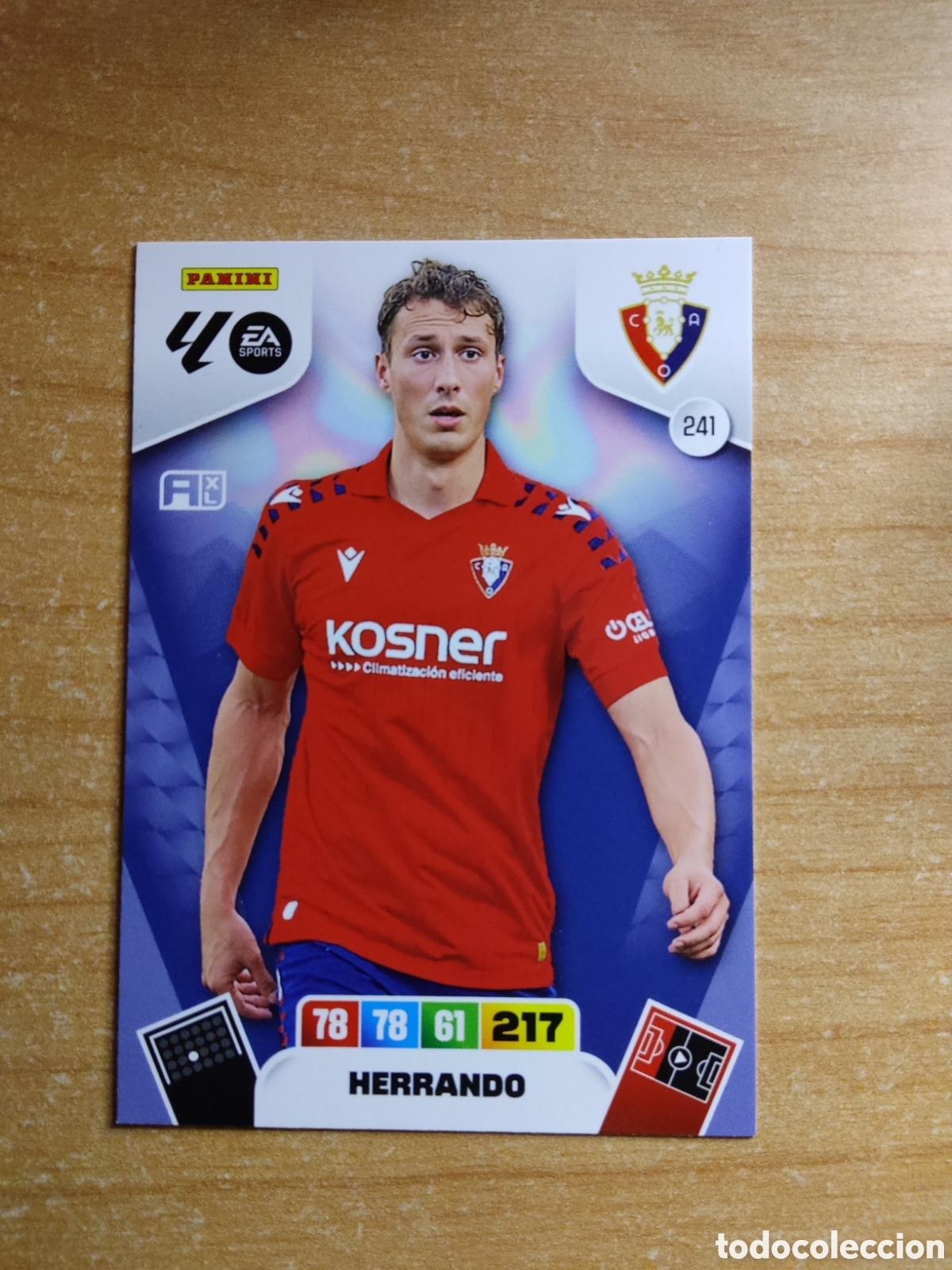 Cromos de f&uacute;tbol: 241 HERRANDO OSASUNA ADRENALYN XL LIGA 2025 2026