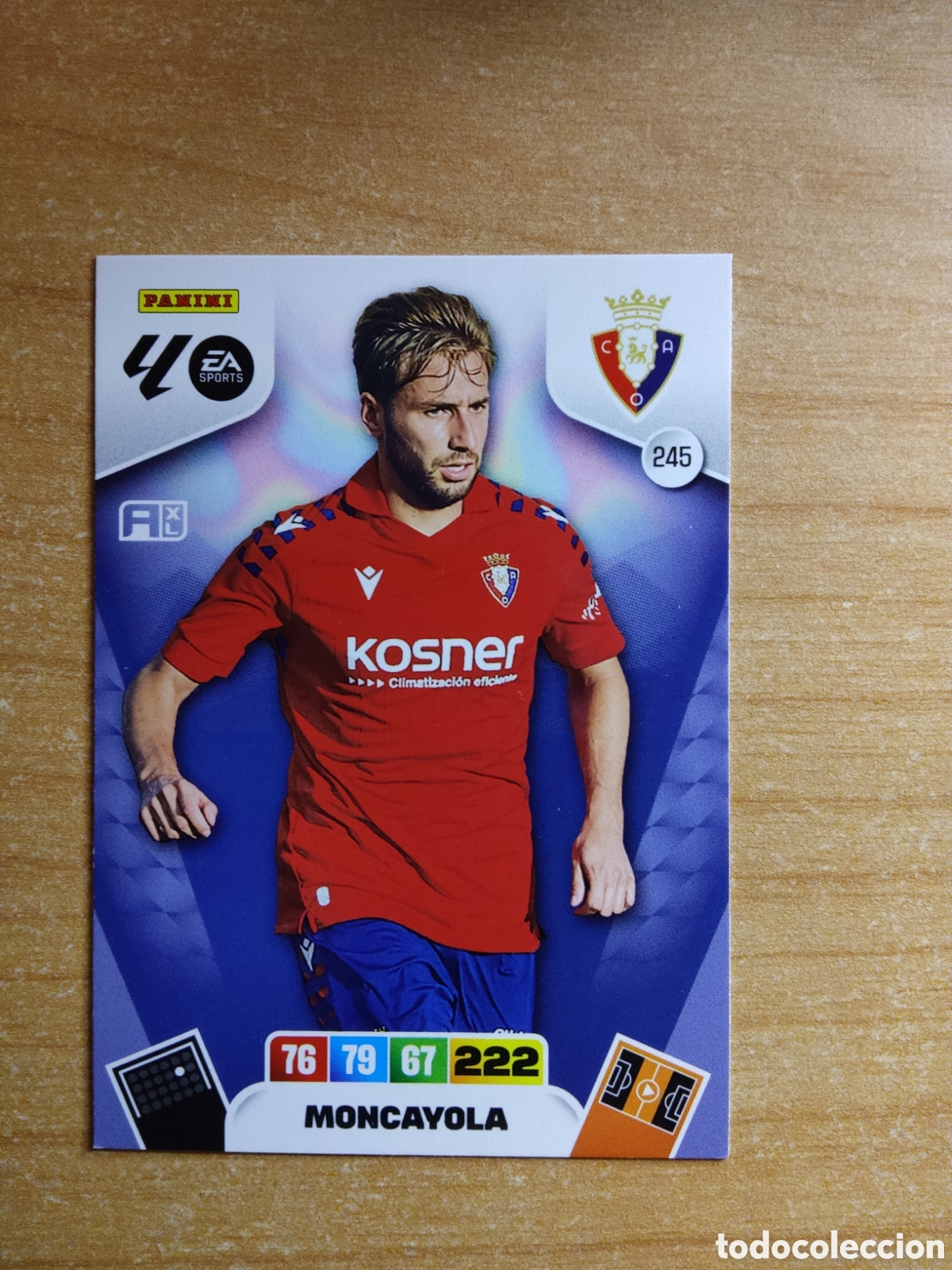 Cromos de f&uacute;tbol: 245 MONCAYOLA OSASUNA ADRENALYN XL LIGA 2025 2026