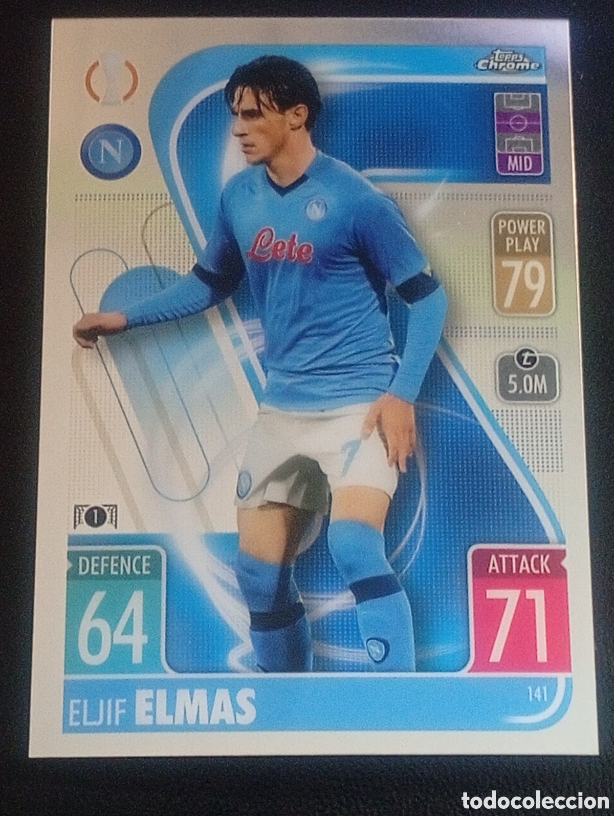 Cromos de f&uacute;tbol: 141 ELMAS NAPOLI NAPOLES TOPPS CHROME MATCH ATTAX 2021 2022 21 22 CROMOS CARDS