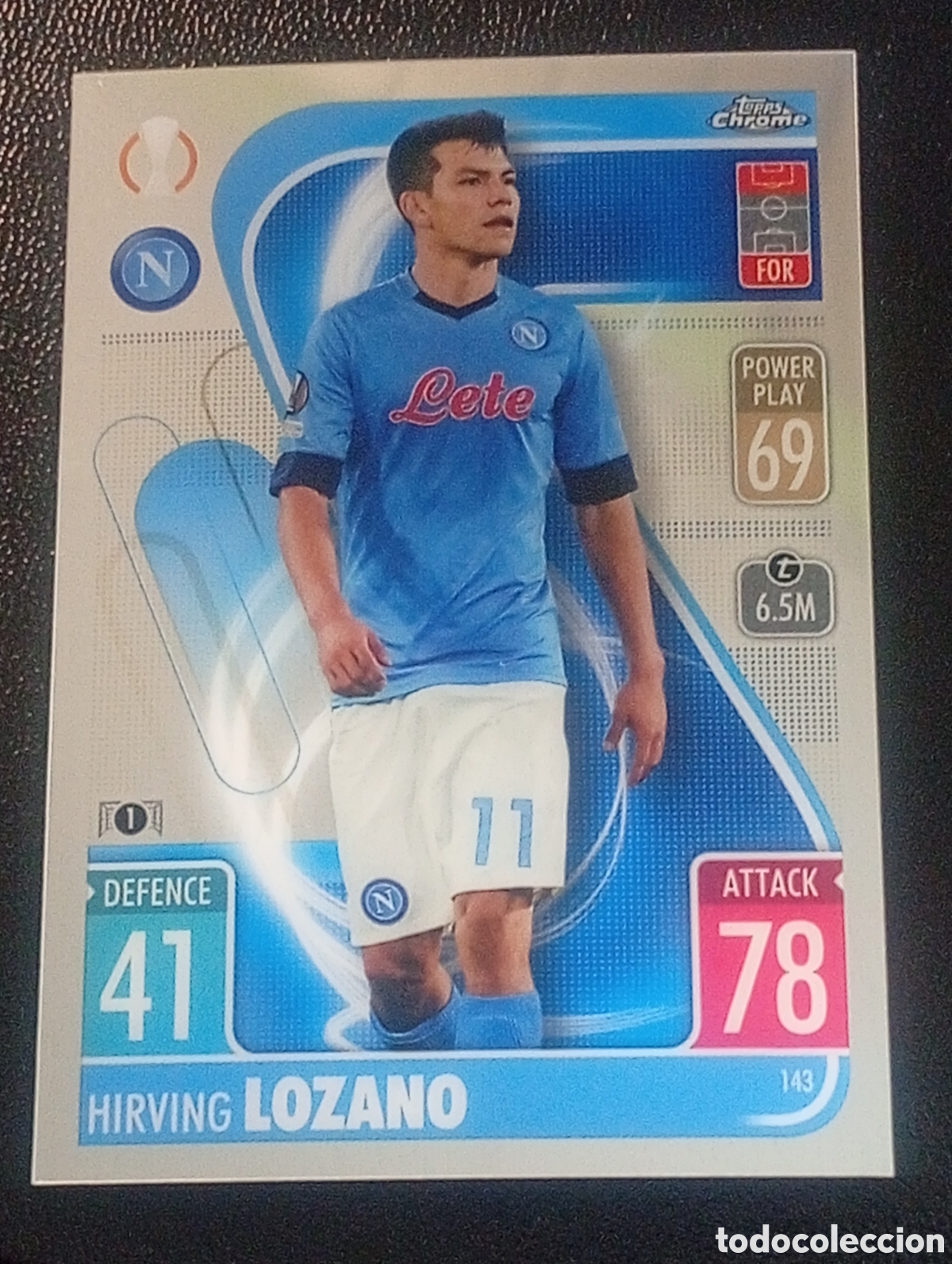 Cromos de f&uacute;tbol: 143 HIRVING LOZANO NAPOLI NAPOLES TOPPS CHROME MATCH ATTAX 2021 2022 21 22 CROMOS CARDS